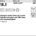 5er PACK(Stk) Zylinderschraube 1 1/2 x 8 R 83912 m.UNC-Gewinde/Innen-6-kant ASTM