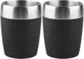 2 x EMSA Travel Cup Thermobecher Isolierbecher Kaffeebecher Hot+Cool  0,2L Black