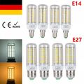 4/8x E27 E14 LED Glühbirne Birne Mais Licht Leuchtmittel 5730 SMD Warm/Kalt Weiß