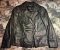 MADELEINE Lederjacke im Bikerstil Schwarz Gr. 40/42