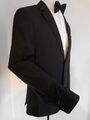 HUGO BOSS Sakko Blazer Gr. 94 schwarz S16* gestreift the Rider black wie neu