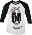 The Shining Come Play Longsleeve Baseball Tee White-Black