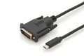 AK-300332-020-S DIGITUS USB Type-C Adapter- / Konverterkabel, auf DVI ~D~