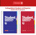 BRUNNEN Collegeblock Student A4 kariert/liniert 5-teiliges Register