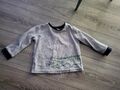 Jungen Pullover Größe 86/92 Grau mit Krokodil