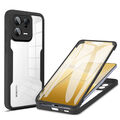 360 Grad Robuste Schutzhülle Handy Hülle Case Cover Silikon Bumper Klar Full TPU