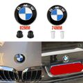 82MM+74MM Vorne+Hinten Für BMW Emblem Logo Abzeichen Motorhaube Heckklappe DE+++