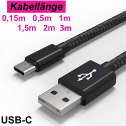 USB C Ladekabel 1m 2m 3m Kabel Datenkabel Schnellladekabel für SAMSUNG S23 S22✅2 JAHRE GARANTIE ✅Für Samsung Huawei  ✅BLITZVERSAND ✅