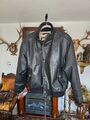 Chevignon Herren Lederjacke S-M 48 Porte Avion Vintage Fliegerjacke Bomber