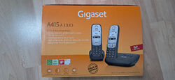 Gigaset A415A Duo DECT Schnurloses Telefon mit Anrufbeantworter 2 Mobilteile