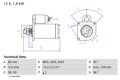 BOSCH 0 986 018 310 Starter für CHEVROLET,CITROËN,DS,FIAT,HYUNDAI,LANCIA,MITSUBI