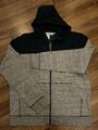 H&M Herren Zipper Jacke Grau/Blau Gr. XL