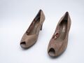 Tamaris Damen Pumps High Heels Absatzschuh Peep Toe braun Gr 39 EU Art 26568-50