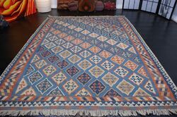 nr C2859 Handgewebter Teppich Ghashgai Kilim Kelim Wolle ca 226 x 175 cm