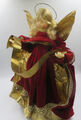 PAULINE LEIDEL-SPREEN WACHSENGEL RAUSCHGOLD SAMT ROT-GOLD HÖHE ca. 34 CM