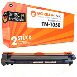 2 Toner für Brother TN-1050 DCP1510E DCP1512A DCP1610W HL1110E Hl1210 MFC1810