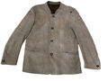 Zeiler ? Lederjanker Jacke Sakko Tracht Gr 50 Wildbock Ziegenleder beige Leder L