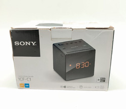 Sony ICF-C1B Uhrenradio schwarz Analogtuner für UKW/MW LED-Display #KT1404O-