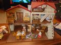 Riesiges Set Sylvanian Haus, extrem viel Zubehör inkl. Hasenfamilie + Geschenk