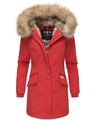 Navahoo Premium Damen Winterjacke Parka Mantel Jacke Kunstfell Gefüttert Cristal