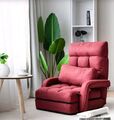 Schlafsofa Klappsofa Schlafsessel Sofa Lazy Sofabett für Zuhause & Büro Rot