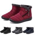 Damen Schneeschuhe Winter Wasserdicht Warm Stiefel Stiefeletten Flache SnowBoots