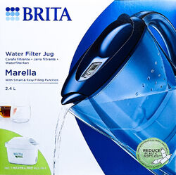 Brita Marella Cool Wasserfilter 2,4 L blau inkl. 1x Maxtra PRO ALL-IN-ONE Filter