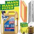 MANN INSPEKTIONSPAKET+LIQUI MOLY 5W-30 ÖL passend für MINI R50 R52 R53 COOPER S