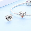 Die beste Mutter Mutter Mutter Tochter Ich liebe dich Herz Charm Sterlingsilber 925