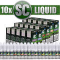 10x 10ml SC Liquid Probierbox Tabak Frucht Gourmet alle Sorten - 100ml E-Liquid