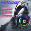 USB 3.5mm Gaming Headset Wired LED HiFi Stereo Gaming Headphones with Microphone