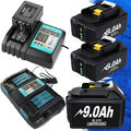 4x 18V 9Ah 8Ah Akku Für Makita 18V BL1860B BL1830 BL1850 & Doppelladegerät Set