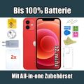 Apple iPhone 12 Mini - 64 128 256 GB - Schwarz Weiß Blau Rot - bis 100% Batterie