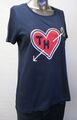 Tommy Hilfiger,Neu mit Tags,Damen,Shirt,Kurzarm,Blau,Herzmotiv,L(USA),Gr.42