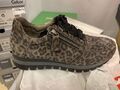 Damen Gabor Schuhe Leopard Mini Neu Anthrazit Wechselfußbett Gr:38 Comfort 