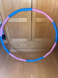 Hula Hoop Reifen Fitness Ring Bauchtrainer Training 8 Teile Massage Schaumstoff