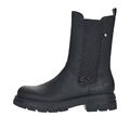 RIEKER Boots Chelsea lang schwarz  Warmfutter Absatz NEU Trend  Z9180-02