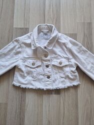 Zara Jeansjacke für Mädchen, weiß,  Gr.116, top Zustand