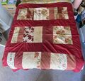 Vintage Patchwork Bettsofa Überwurfdecke Topper 166x190cm