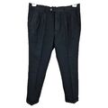 All Saint Hose W33 Herren Wollhose Schwarz Tapered Cropped Fit