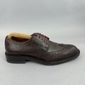 Gant Braun Leder Oxford Brogues Flügel Spitze Elegant Smart Büro Arbeit Schuhe 41 UK7