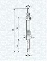 MAGNETI MARELLI 062900053304 Glow Plug for ALFA ROMEO,FIAT,OPEL,SAAB,SUZUKI,VAUX