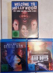 Will Smith Blu-Ray und DVD Set/ Sammlung: Gemini Man, Bad Boys 3, usw.