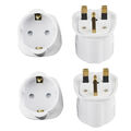 2x Reiseadapter DE auf UK GB England 3pin Steckdose Reisestecker Adapter Strom