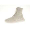 Högl Stiefelette Boots Leder Schnürstiefel offwhite Damen Schuhe Gr. 39