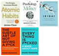 Set 5 Buch Atomic + Psychology + everything is fcked Subtle Art + ikigai Pape...