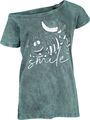 Alice im Wunderland Grinsekatze - Smile Frauen T-Shirt blau