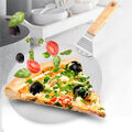 30,5cm Pizzaschaufel Pizzaheber Holzgriff Edelstahl Pizzateig Flammkuchen Brot