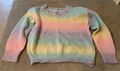 Damen Pullover in Regenbogenfarben Gr S