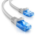 deleyCON 3m CAT6 Patchkabel Netzwerkkabel RJ45 Ethernet LAN DSL CAT Kabel grau